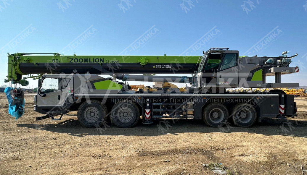 Автокран ZOOMLION ZTC800V552.1T, 8х4, 80 т Автокран ZOOMLION ZTC800V552.1T, 8х4, 80 т